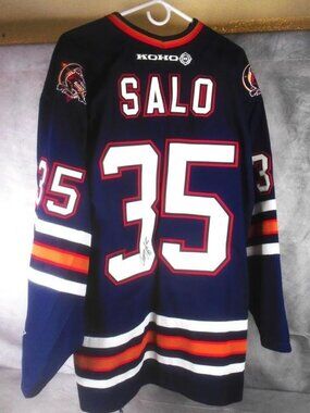 Tommy Salo Signed Edmonton Oilers Jersey Koho Size XL